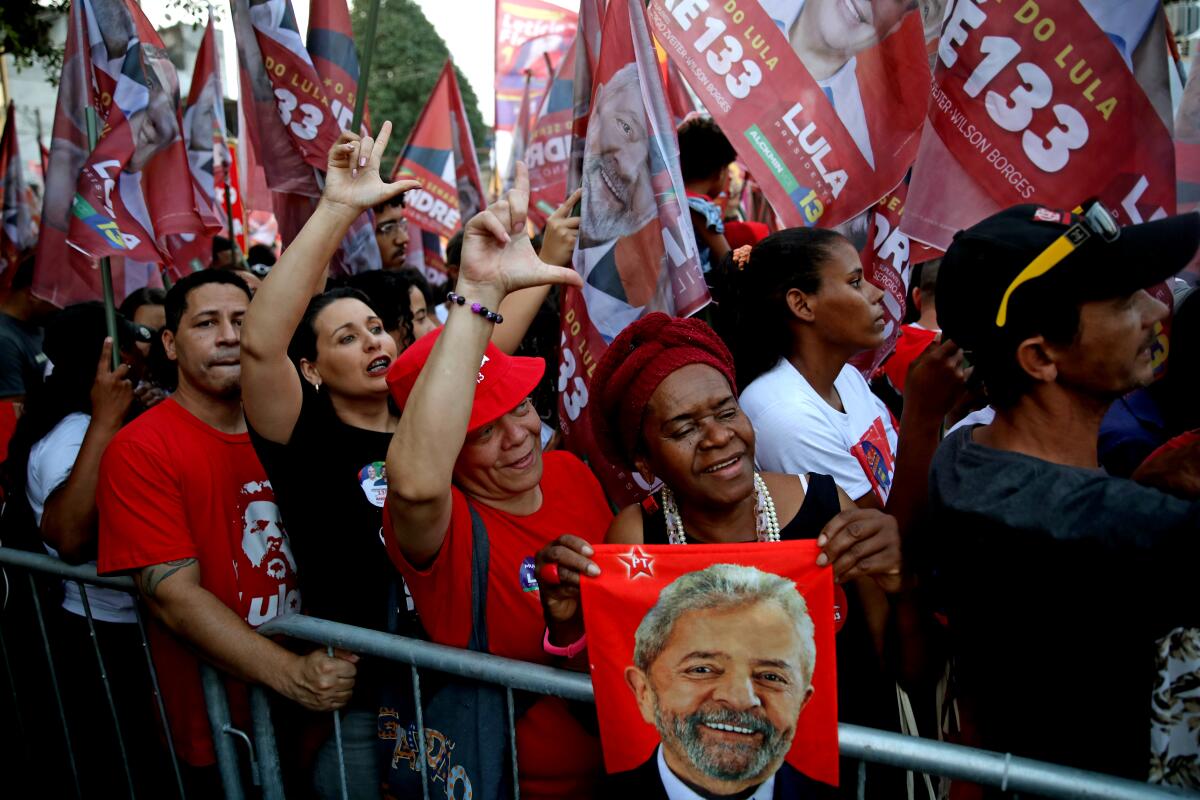 A rally for Luiz Inácio Lula da Silva