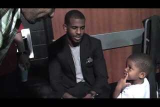 Chris Paul's son tells Tim Duncan where he wants to go to college