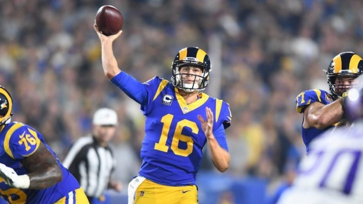 TNF' game vs. Patriots could be gauge of Jared Goff's growth - Los Angeles  Times