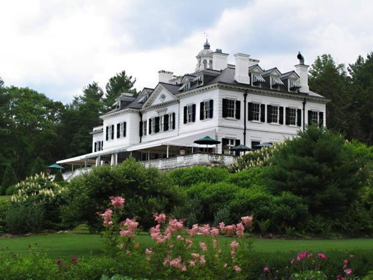 Edith Wharton and her husband, Teddy, built their home, known as the Mount, in the early 1900s near Lenox, Mass.