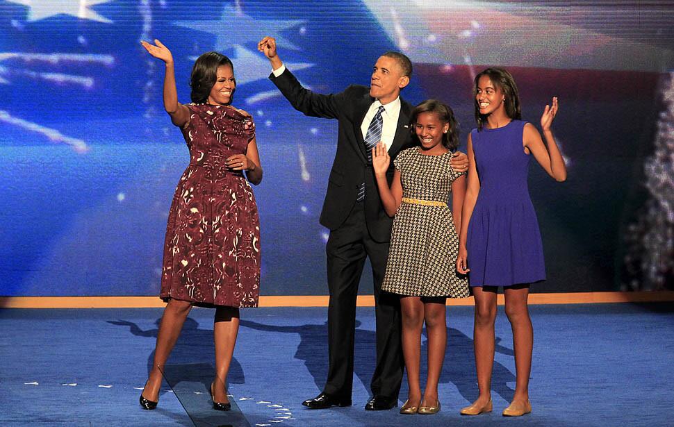 Obama and family