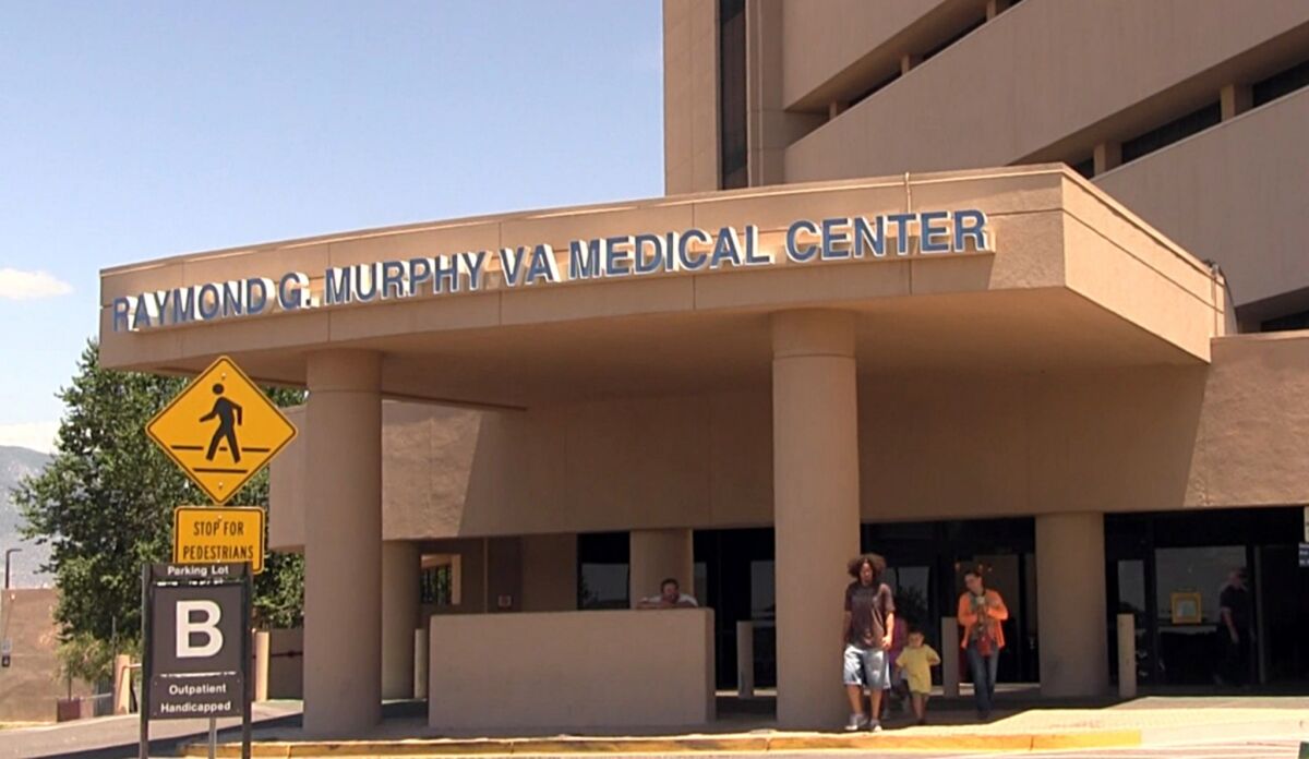 Staff members at an Albuquerque Veterans Affairs hospital who called an ambulance after a veteran collapsed in the cafeteria followed procedure, officials said.