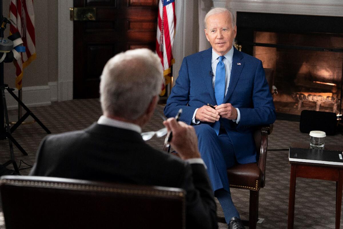 President Biden is interviewed.