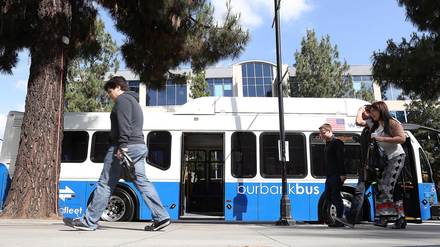 Photo Gallery: Burbank Bus upgrade on display in front of Burbank City Hall