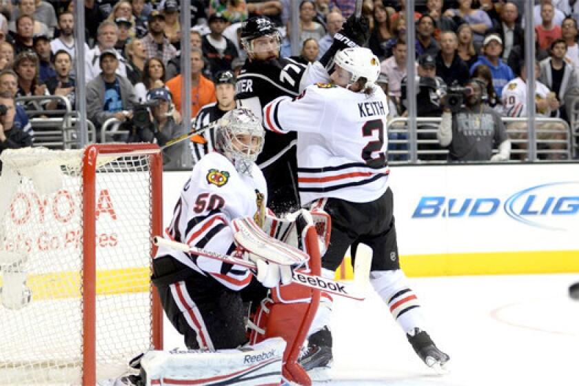 The Chicago Blackhawks will face the L.A. Kings in Game 4 of their Western Conference playoff series without the aid of player Duncan Keith. The defenseman was suspended for one game for hitting Jeff Carter in the mouth with his hockey stick.
