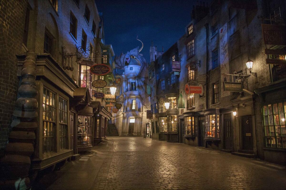 Universal Orlando Resort's The Wizarding World of Harry Potter Diagon Alley is to officially open Tuesday. The themed environment, in Universal Studios Florida theme park, will feature shops, dining experiences and the next-generation thrill ride Harry Potter and the Escape from Gringotts.
