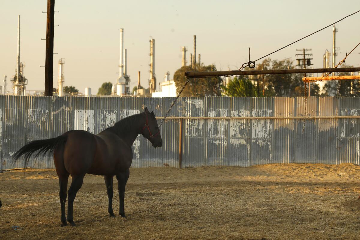 The community of Lamont, in California's Kern County, butts up against Kern Oil & Refining Co.