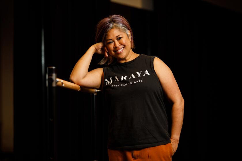 Anjanette Maraya-Ramey, founder, CEO and artistic director of Maraya Performing Arts, poses inside her studio in Chula Vista on Sept. 27, 2023.