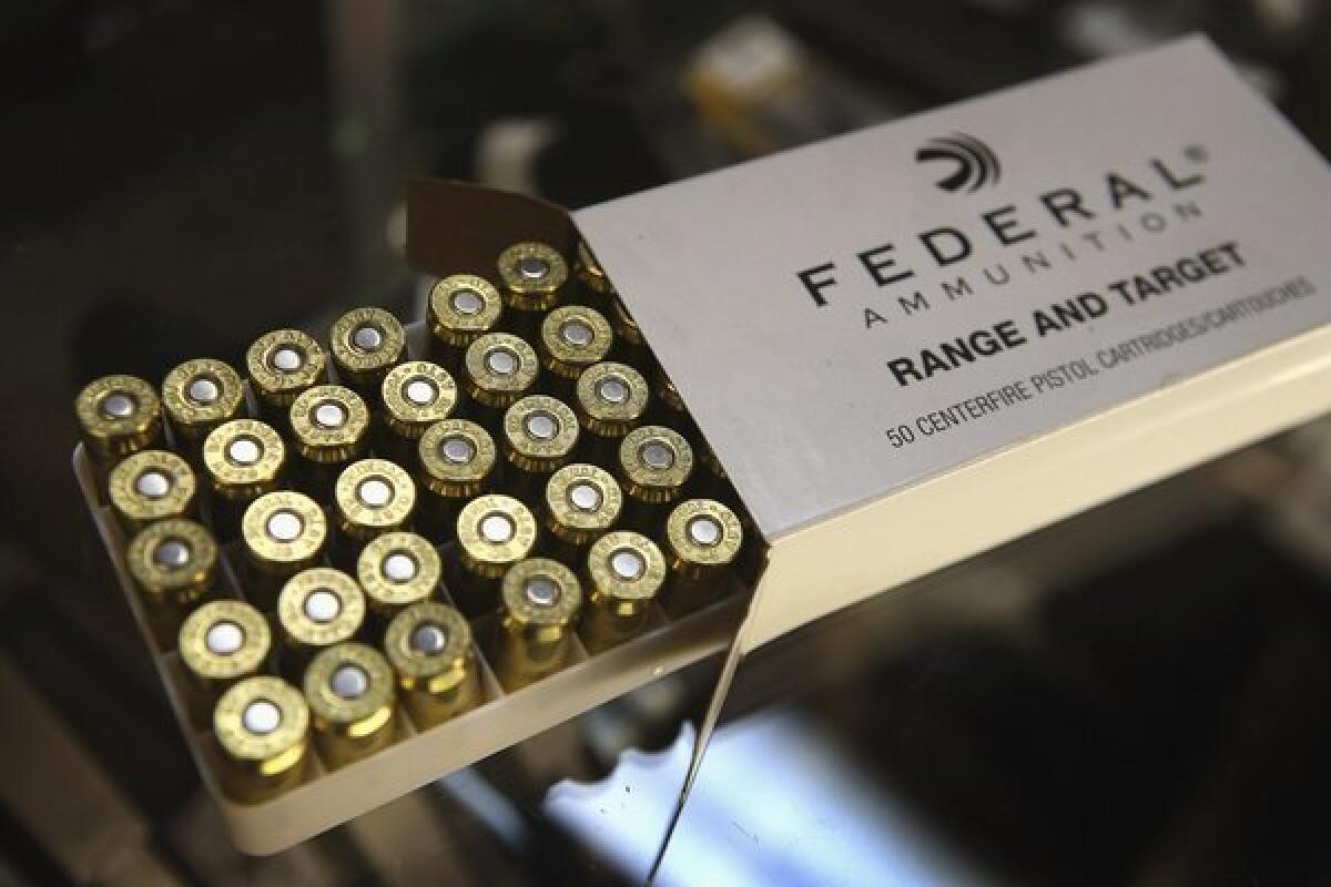 A bill passed by the California Senate would require ammunition buyers to undergo a background check.