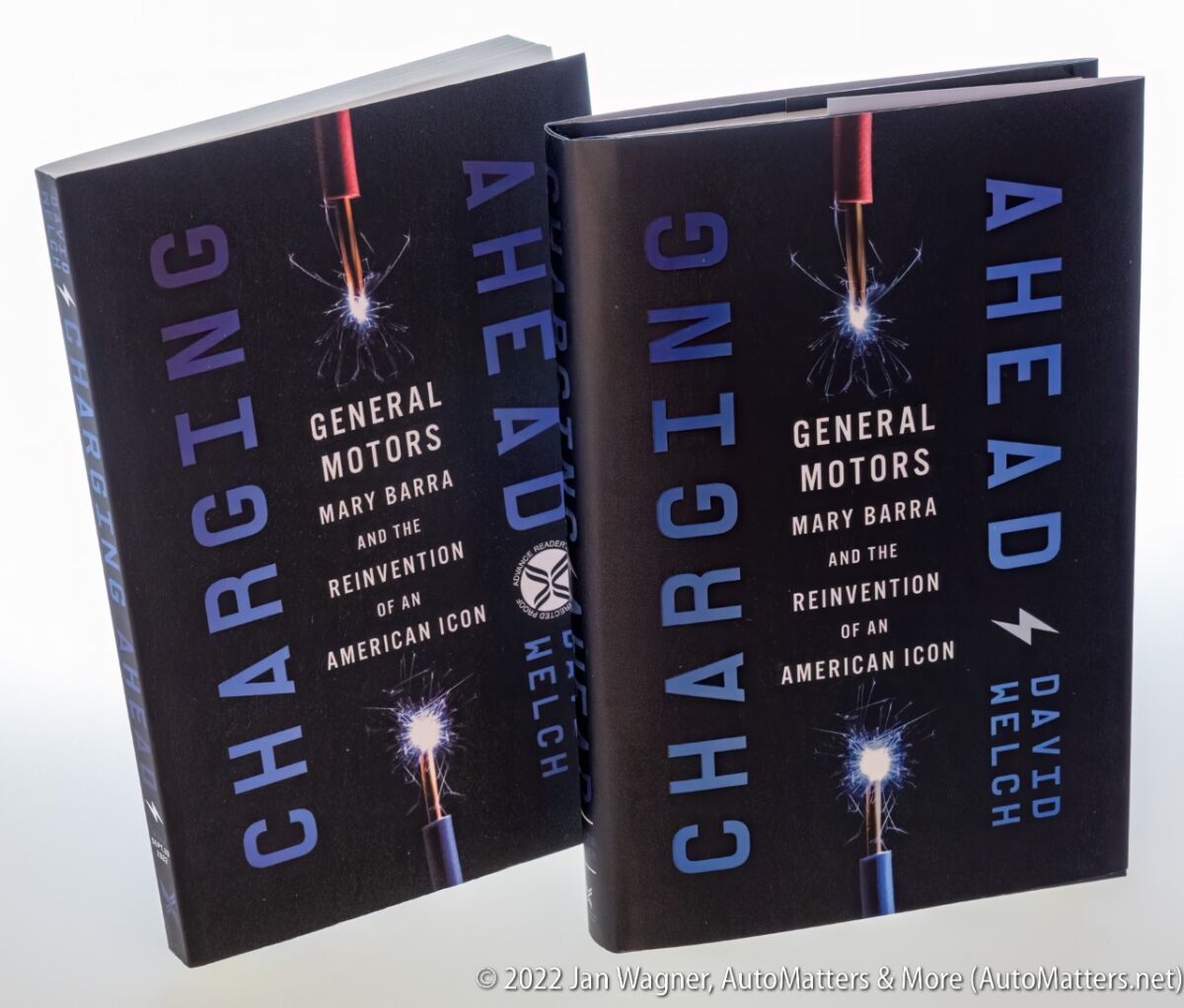 "Charging Ahead" book covers