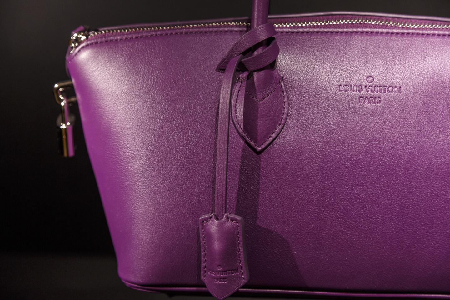 Louis Vuitton Luggage Tag in Fuschia Smooth Calfskin Leather