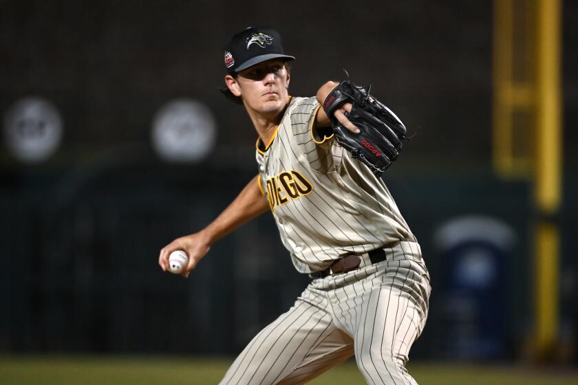 GLENDALE, AZ - OCTOBER 16: Braden Nett #26 of the Peoria Javelinas pitches during the game between the Peoria Javelinas and the Glendale Desert Dogs at Camelback Ranch on Monday, October 16, 2023 in Glendale, Arizona. (Photo by Norm Hall/MLB Photos via Getty Images)