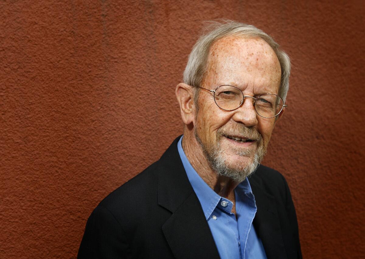 Elmore Leonard, here in a 2007 photo taken in Los Angeles, is recovering from a stroke.