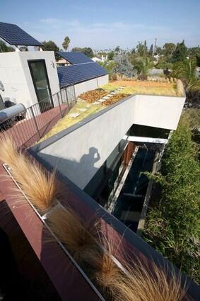 Schey house solar panels and green roof