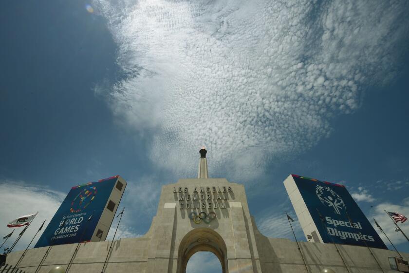 The Coliseum could be one of the sites of the 2024 Summer Olympics.