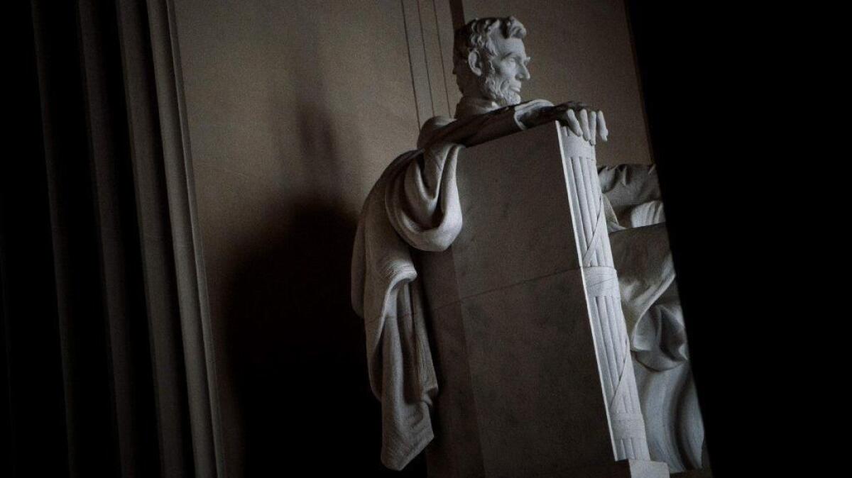 Shown is a view of the Lincoln Memorial in Washington on Tuesday.