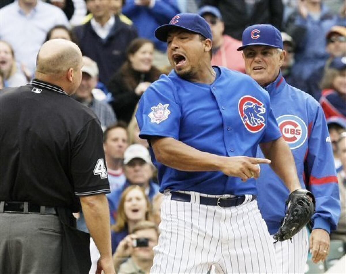 Zambrano tossed after tirade, but Cubs top Pirates - The San Diego
