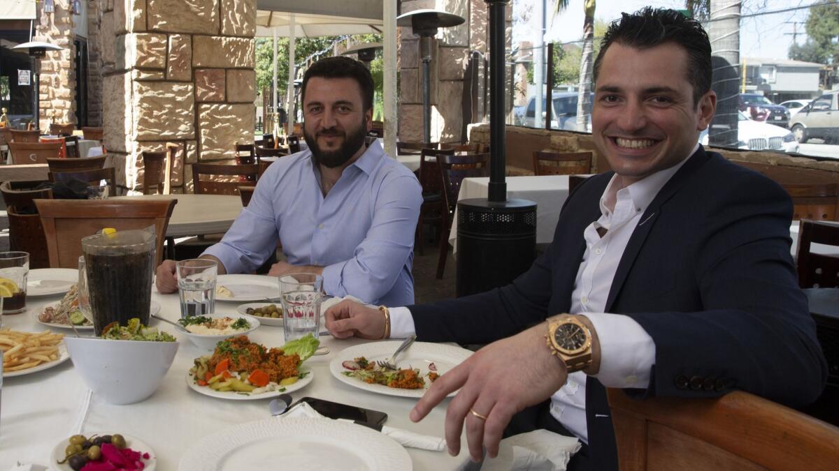 ServiceTitan's Vahe Kuzoyan and Ara Mahdessian revisit Phoenicia, a Glendale restaurant where they spent the night talking with an investor after their company's first $18-million funding round.