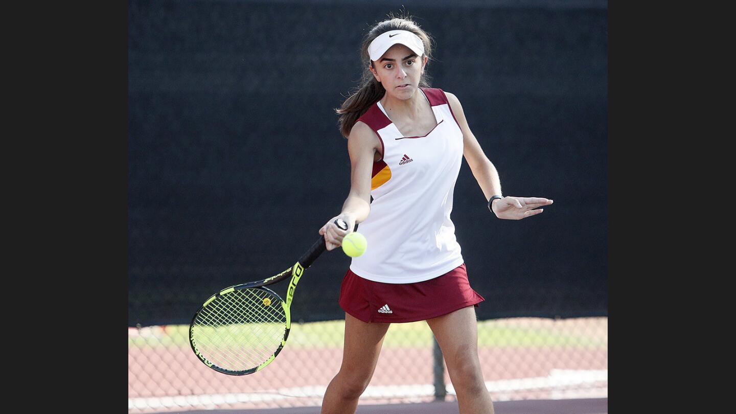 Photo Gallery: La Canada vs. Temple City in Rio Hondo League girls' tennis