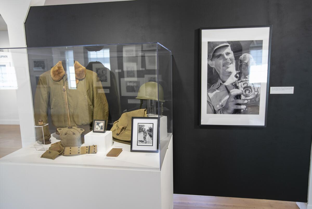 The new exhibit "Armed Only with a Camera: World War II Photography of Stanley Troutman," is on display.