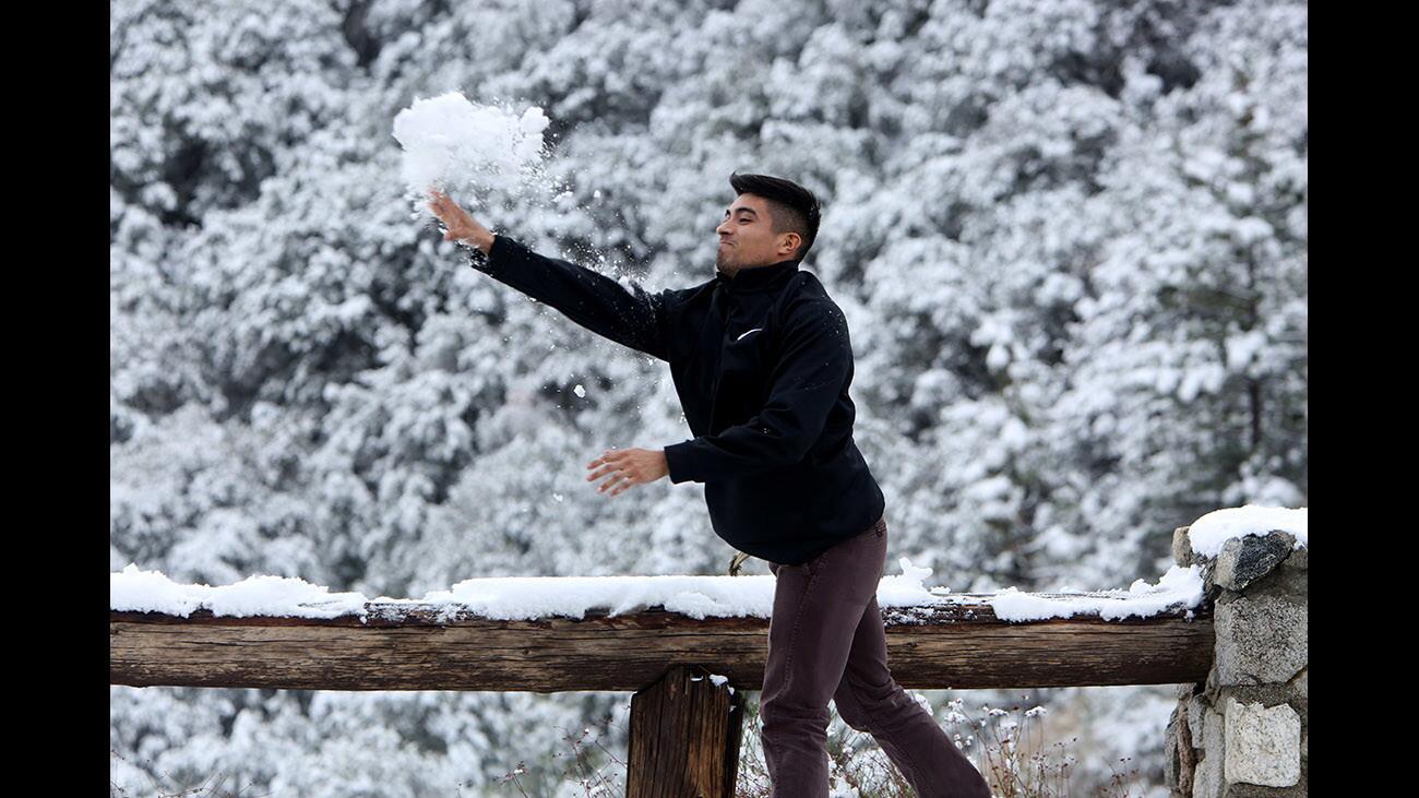 Photo Gallery: Recent cold front brings needed rain, snow to local mountains