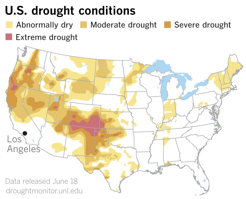 U.S. Drought Monitor data released Thursday.