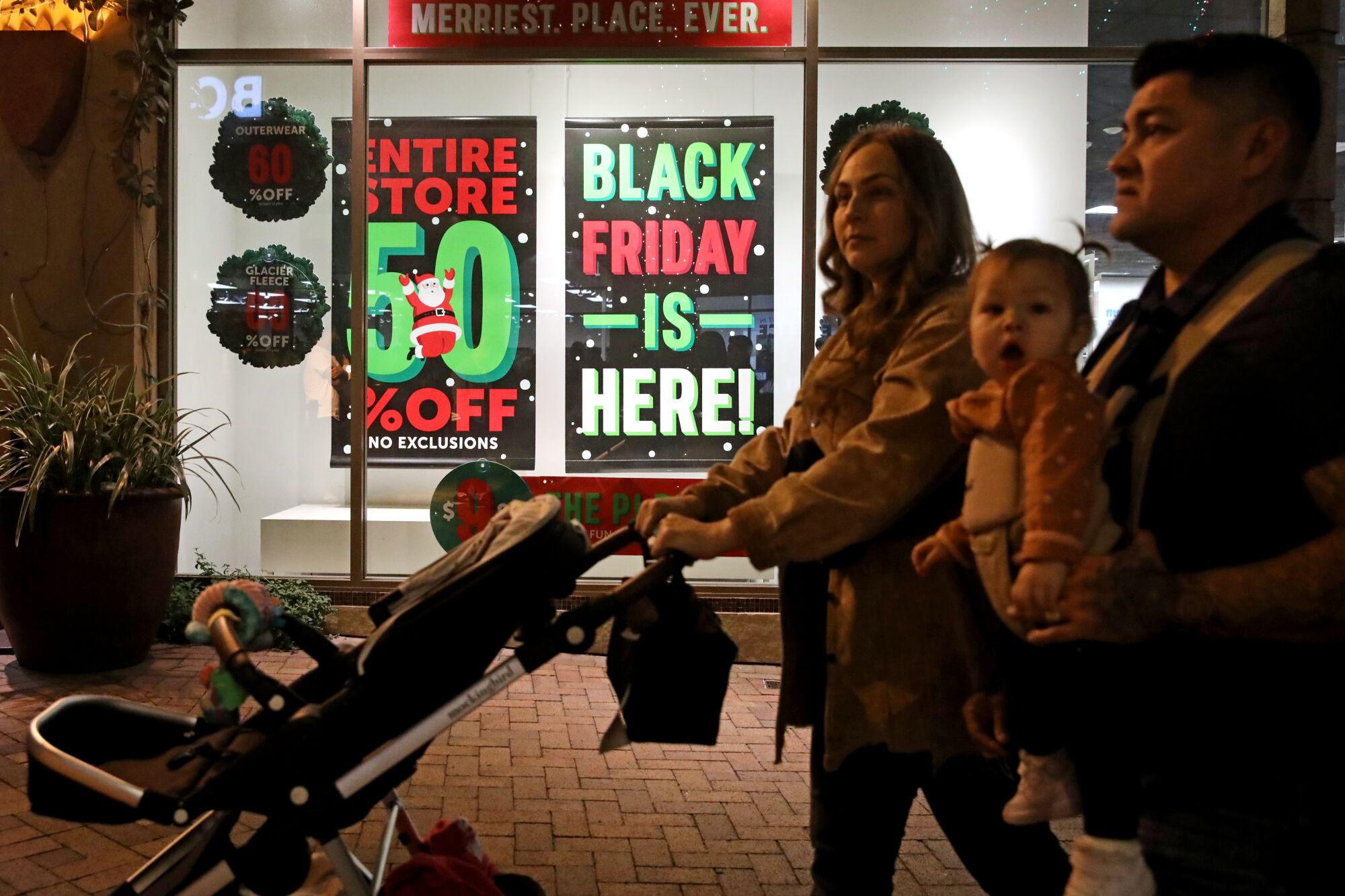 Shoppers came in droves on Thanksgiving night for Black Friday deals at the Citadel Outlets in Commerce.
