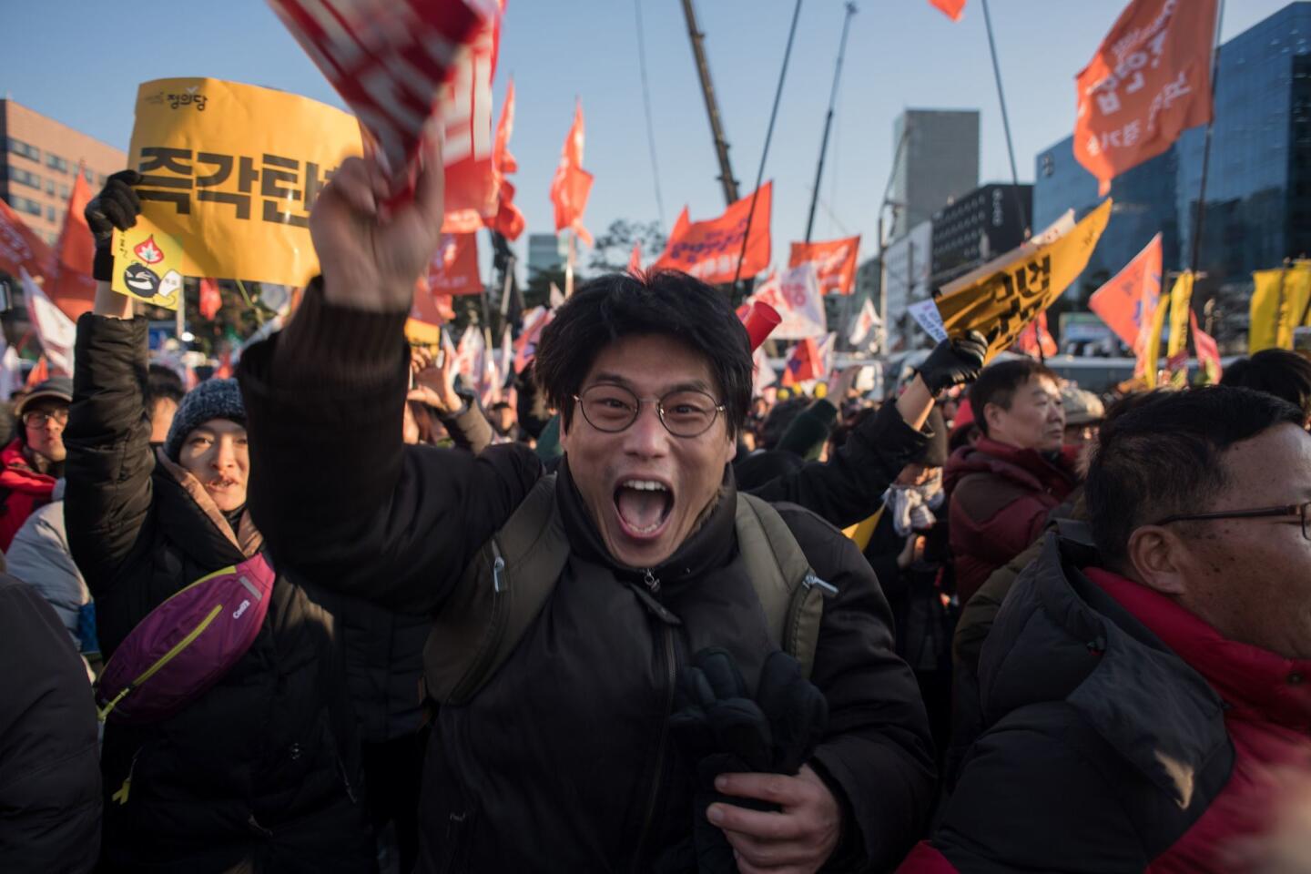 Lawmakers approve impeachment of President Park Geun-hye in South Korea