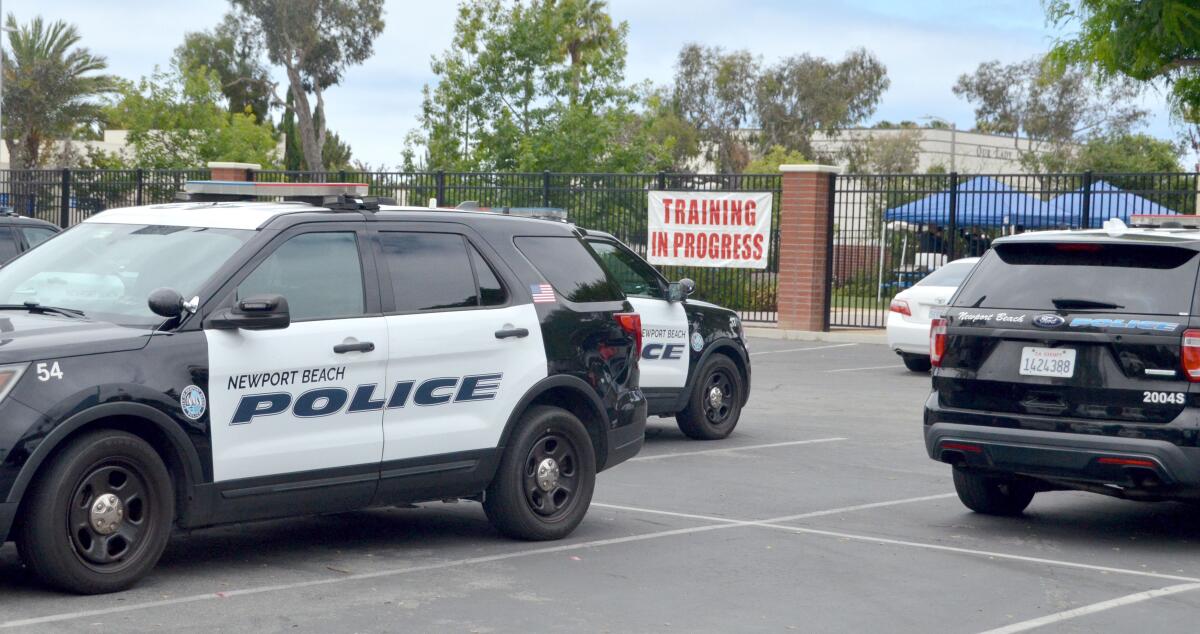 The Newport Beach Police Department conducts active-shooter-response training.