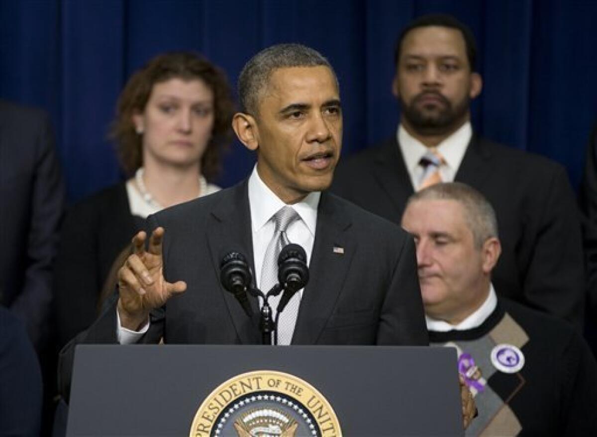 President Obama speaks about the healthcare law at the White House on Tuesday.