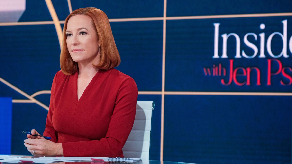 Jen Psaki will now ask the questions on MSNBC - Los Angeles Times