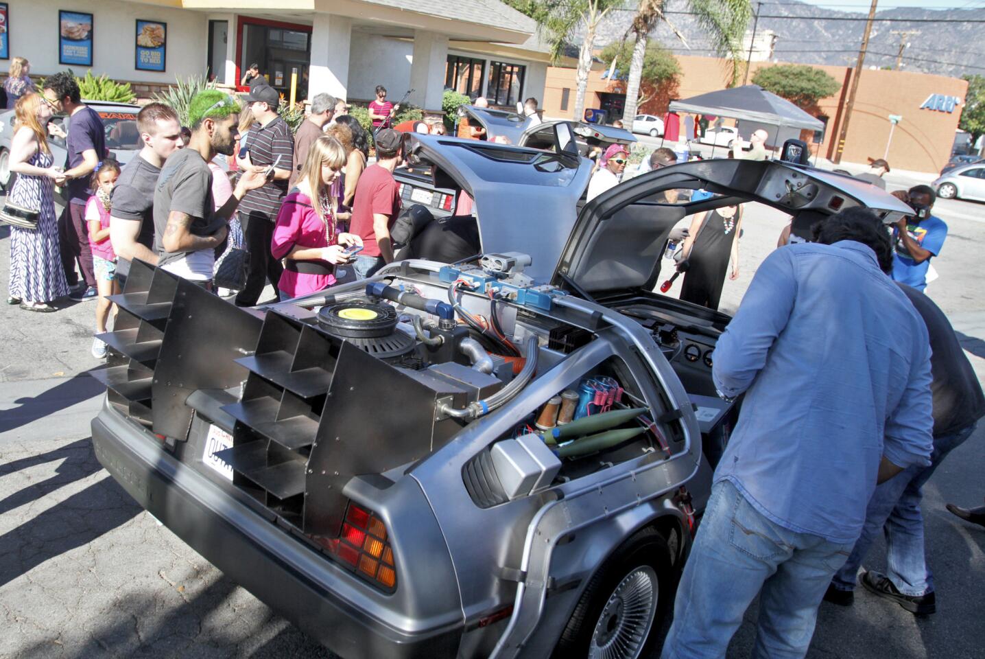 Photo Gallery: Crowds gather in Burbank for Back to the Future special date