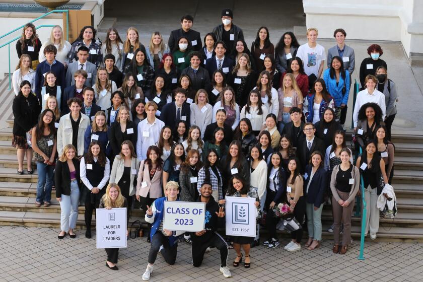 The annual Laurels for Leaders luncheon, held at San Diego State University, honored the ASB presidents of high schools in San Diego County.