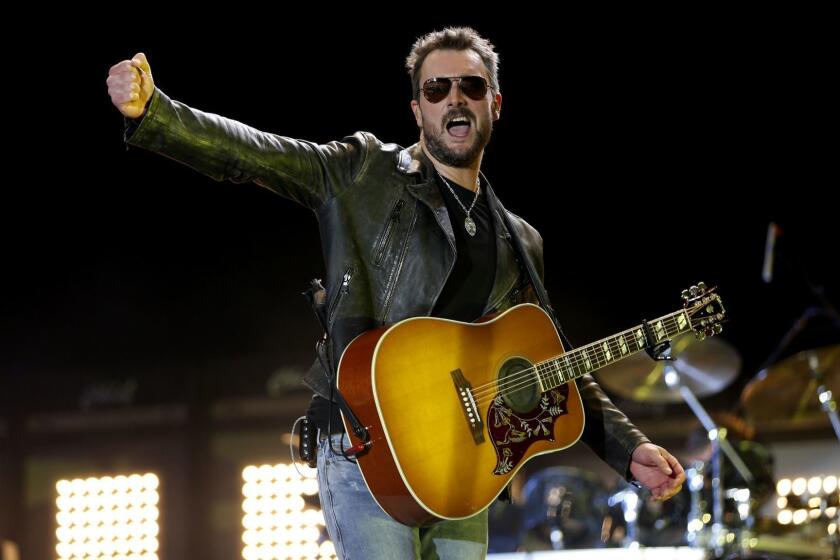 Eric Church makes a headlining performance on the first day during the 10th anniversary of Stagecoach Country Music Festival 