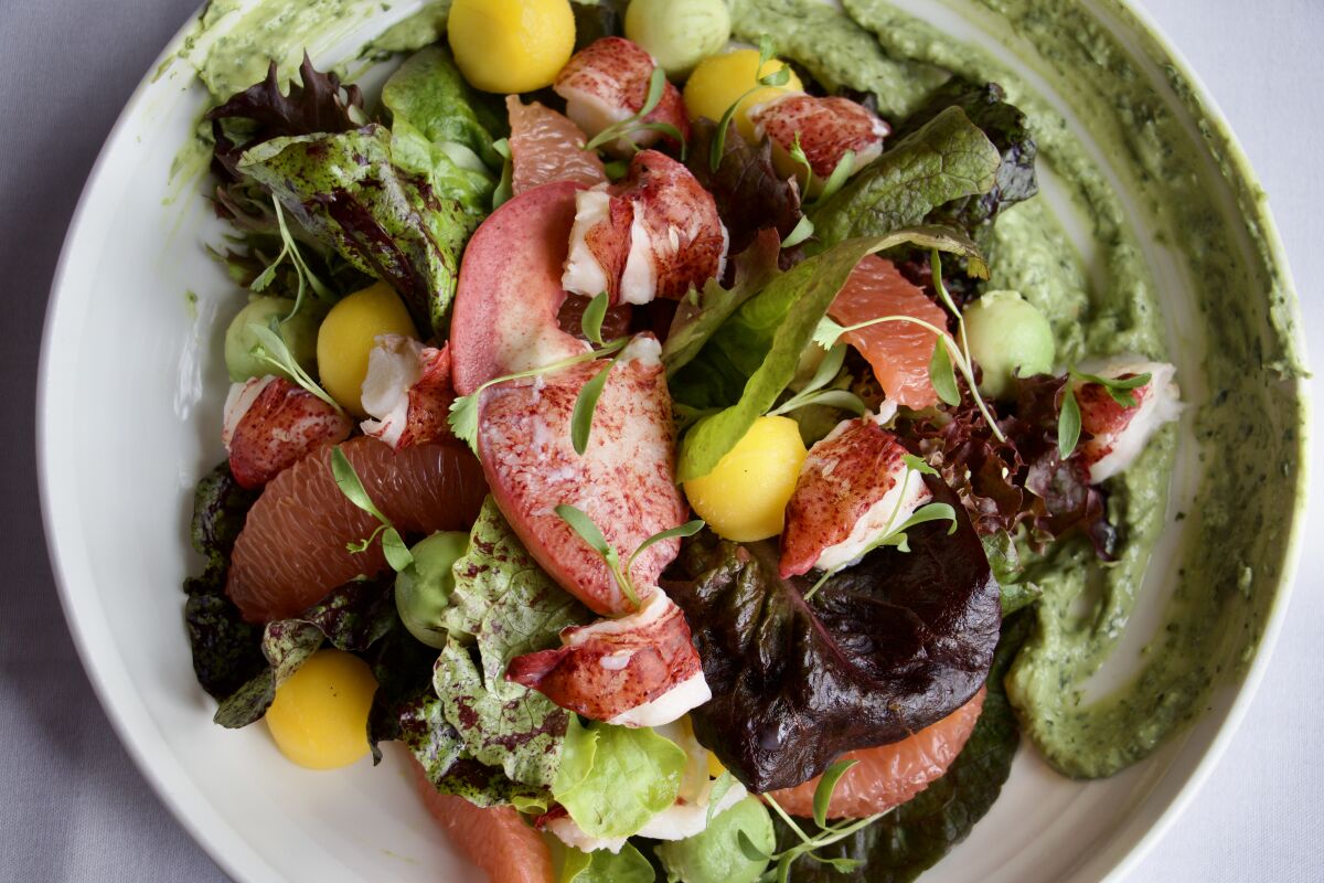 A fresh salad from Mille Fleurs.