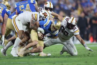 PASADENA, CALIFORNIA - OCTOBER 12: Anthony Smith #0 of the Minnesota Golden Gophers.