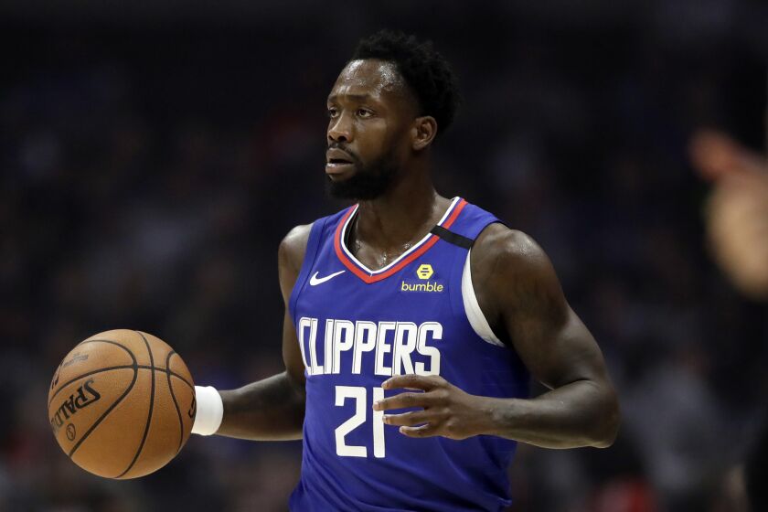 Los Angeles Clippers' Patrick Beverley during an NBA basketball game.