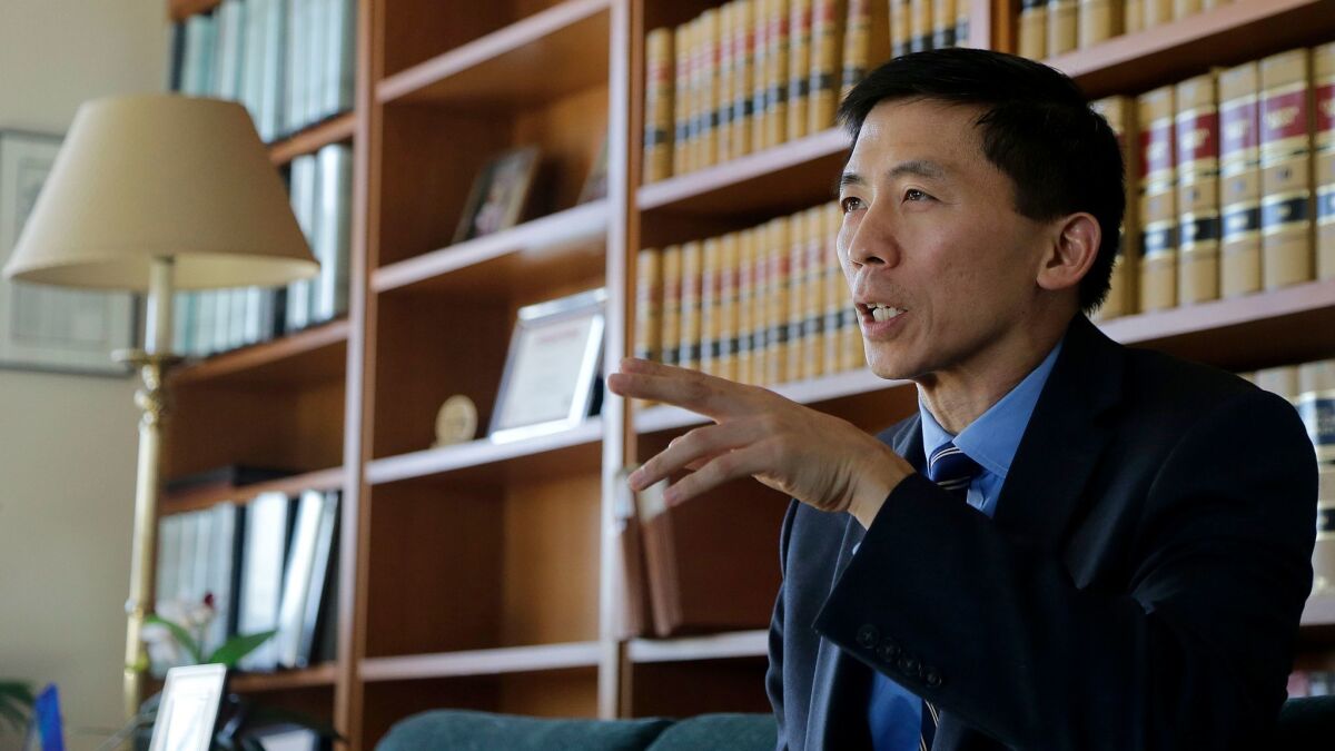 California Supreme Court Justice Goodwin Liu, the author of this article, in his office in San Francisco on Jan. 13.