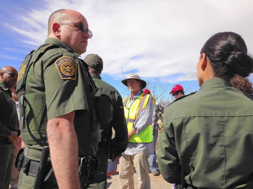 A group of southern Arizona residents says the Border Patrol’s immigration checkpoint 25 miles from the U.S.-Mexico border has increasingly militarized their community.