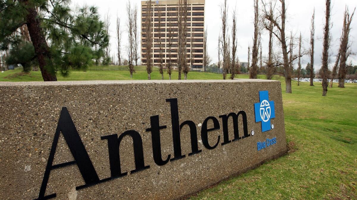 The Anthem Blue Cross office building in Woodland Hills.