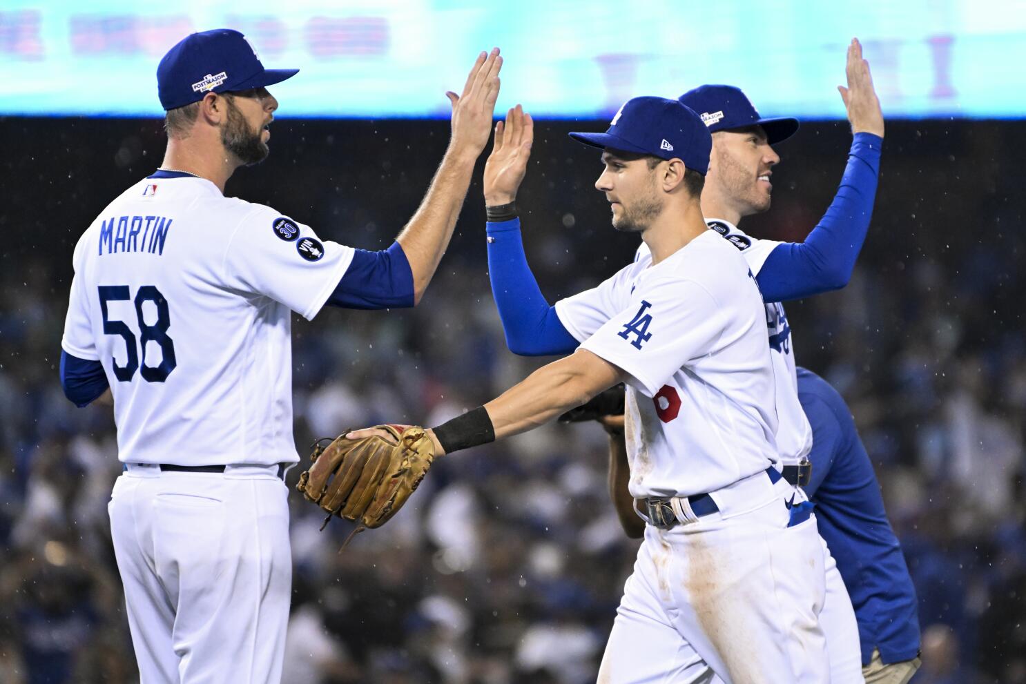 Turner, Dodgers start fast, hold off Padres in NLDS opener