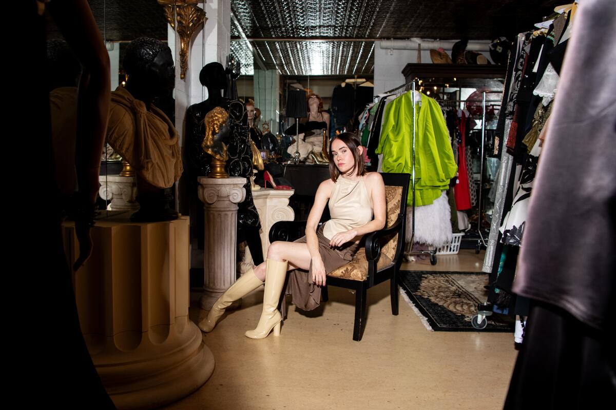 Stylist Tess Herbert at Costume Palace