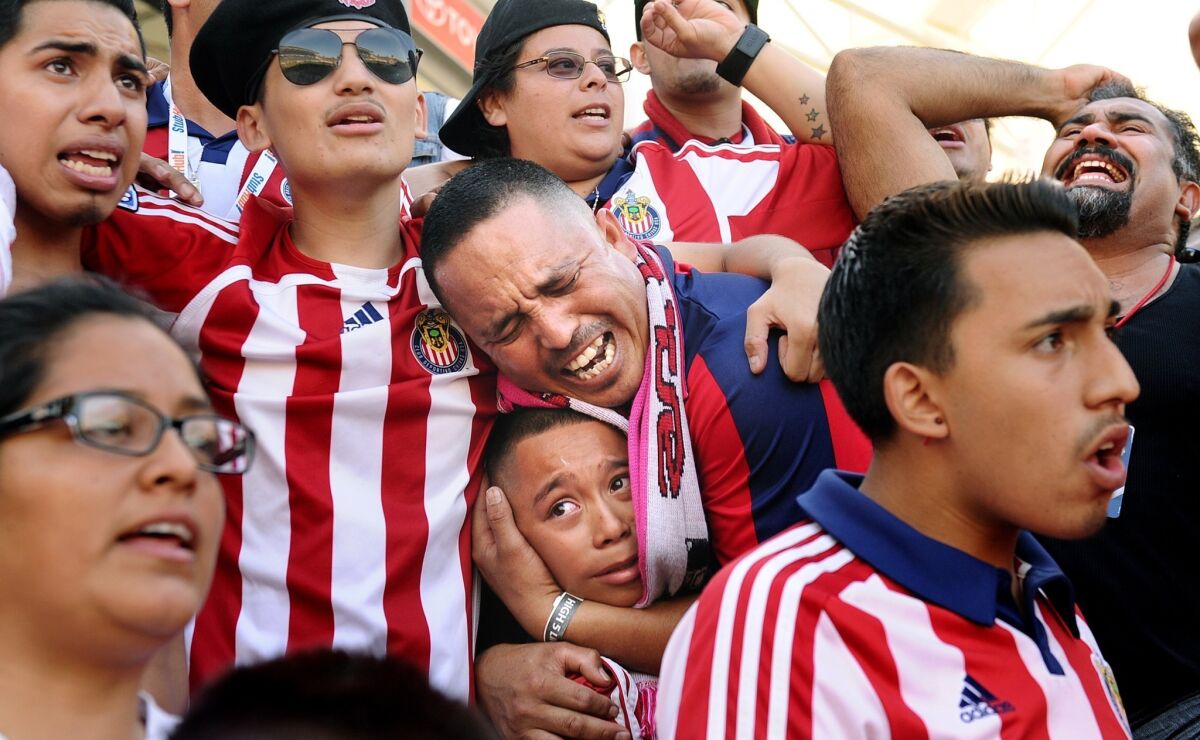 While Chivas USA had ardent fans like Juan Gutierrez -- who holds his son Angel, 11, as time expires in Chivas' 1-0, season-ending victory over San Jose -- many fans of Mexican soccer were alienated with the associated to Chivas de Guadalajara.