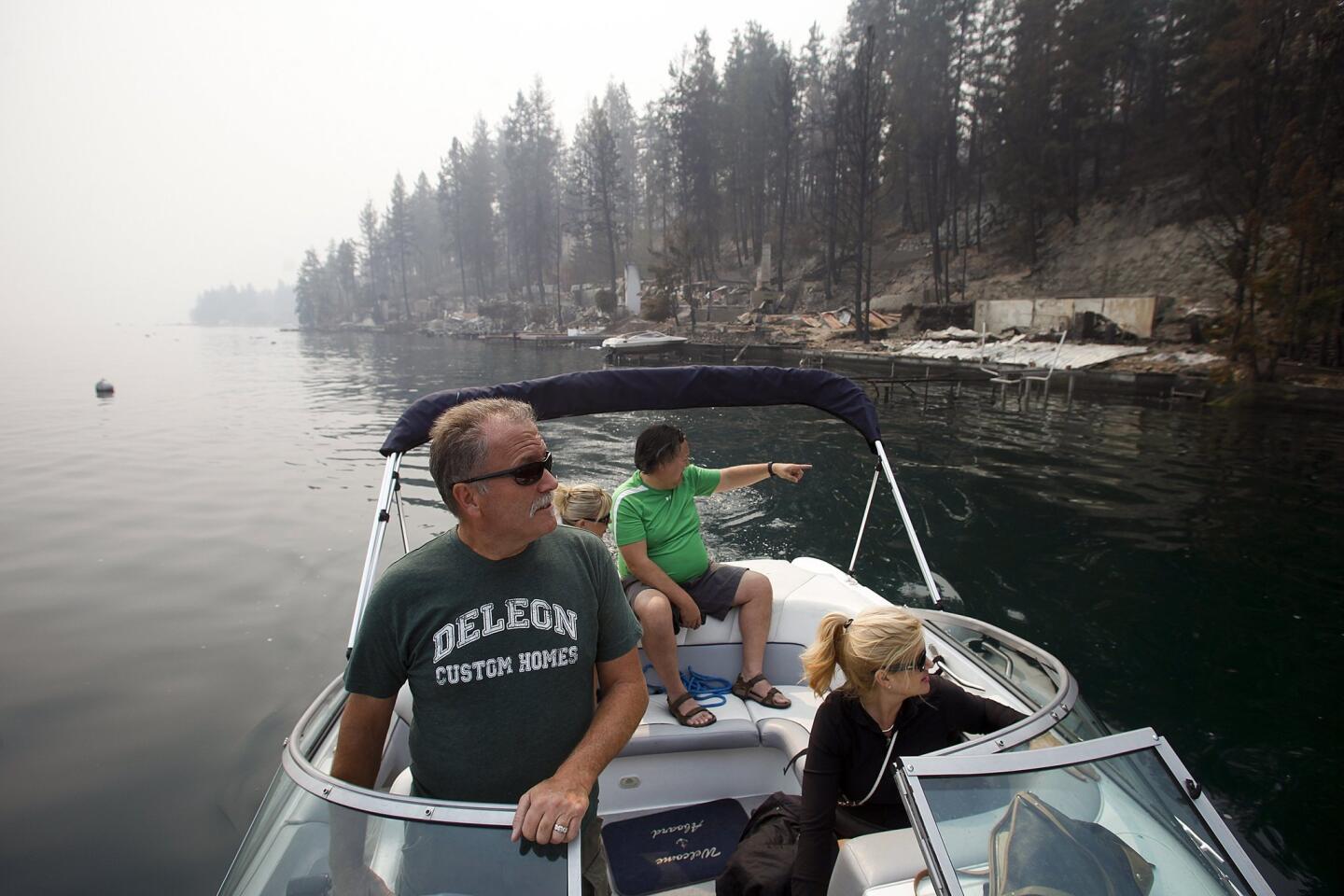 Surveying wildfire damage