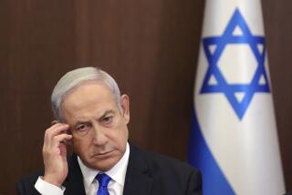 FILE - Israeli Prime Minister Benjamin Netanyahu attends the weekly cabinet meeting in the prime minister's office in Jerusalem, June 25, 2023. Prime Minister Benjamin Netanyahu’s office says the Israeli leader will undergo surgery on Sunday for a hernia. (Abir Sultan/Pool Photo via AP, File)