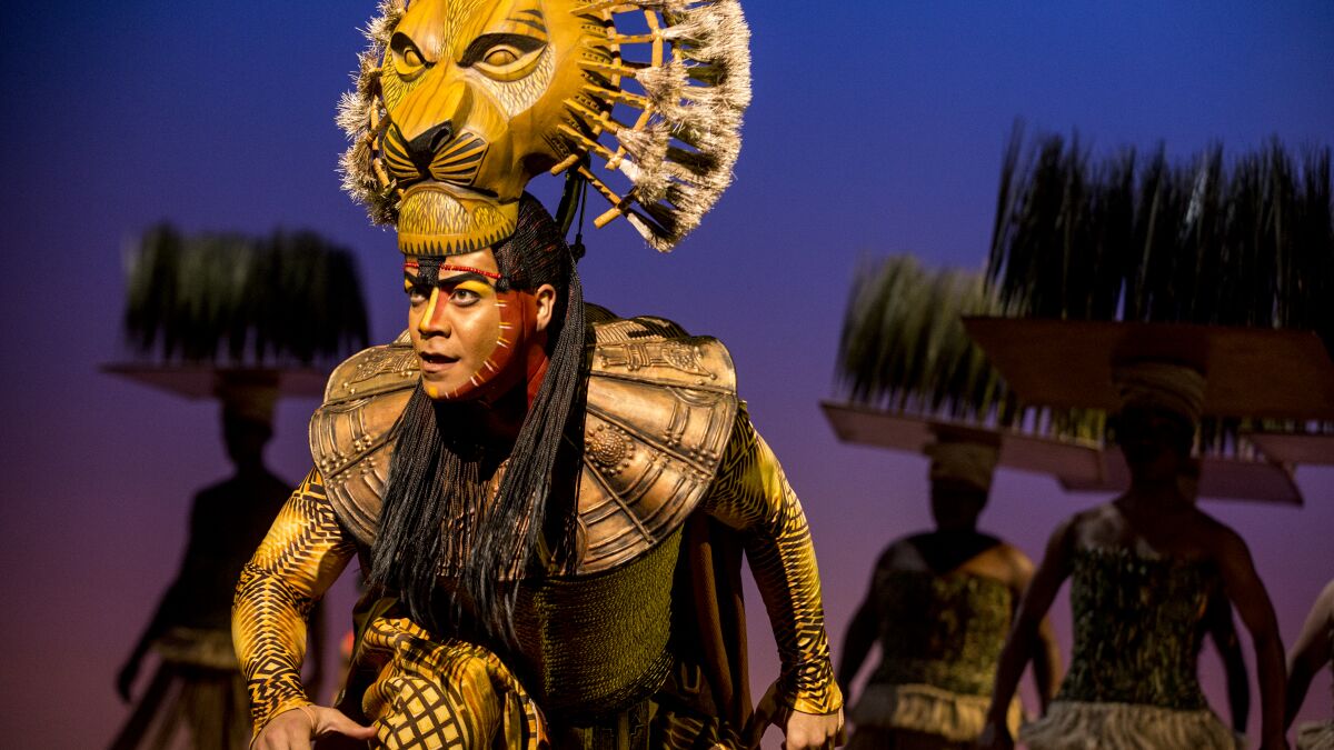 Disney's 'The Lion King' tour, arriving in Diego in a few weeks, sits atop the musical world - The San Diego Union-Tribune