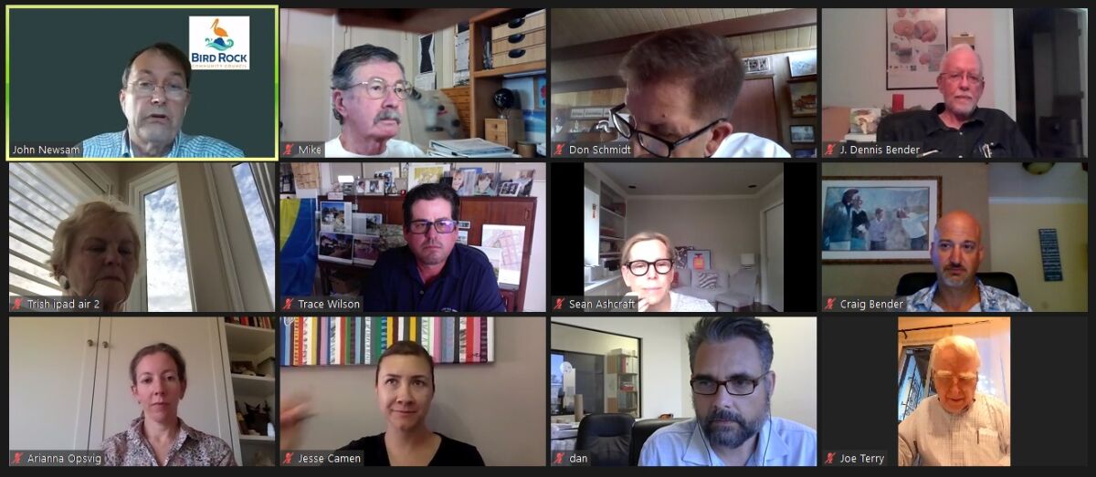 The Bird Rock Community Council meets April 26 on Zoom.