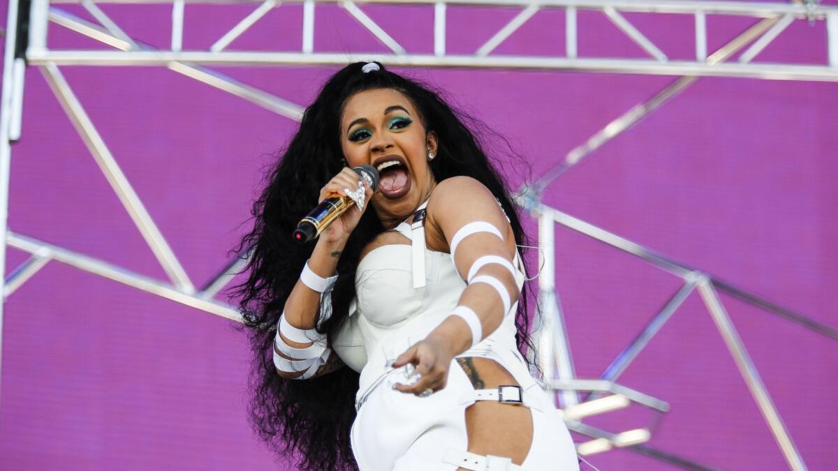Cardi B performs at the Coachella Valley Music and Arts Festival in April 2018.