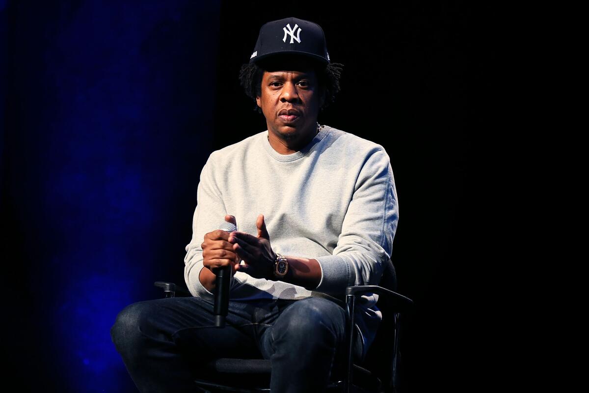 Jay-Z attends the Criminal Justice Reform Organization Launch at Gerald W. Lynch Theater in New York on Jan. 23.