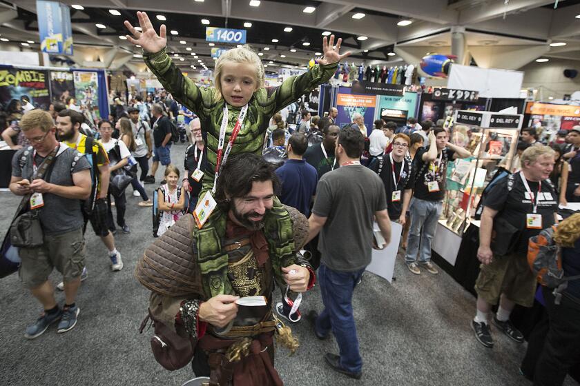 The scene inside the San Diego Convention Center during Comic-Con 2015.